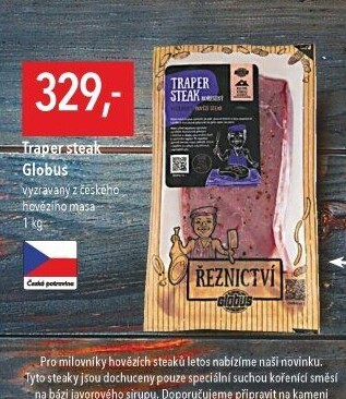 Hovězí steak traper Globus