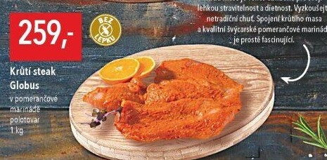 Krůtí steak marinovaný Globus