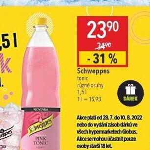 Limonáda Tonic Schweppes