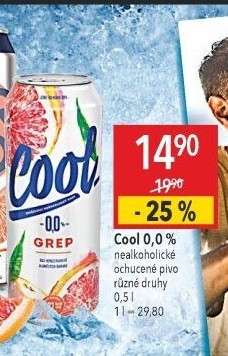 Nealkoholické pivo ochucené Staropramen Cool