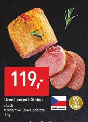 Uzená pečeně s kostí Globus