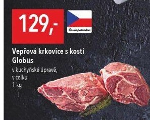 Vepřová krkovice s kostí Globus