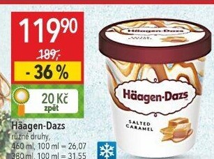 Zmrzlina v kelímku Häagen-Dazs