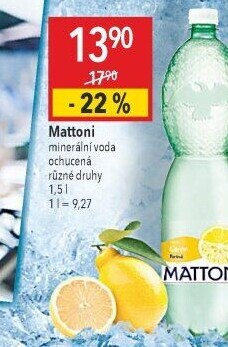 Ochucená voda Mattoni