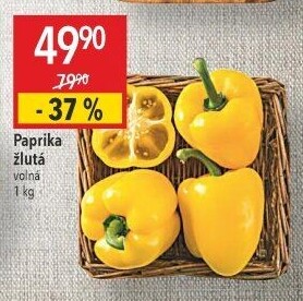 Paprika žlutá