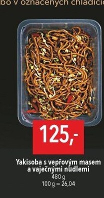 Yakisoba s vepřovým masema nudlemi Globus