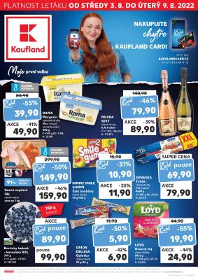akční leták Kaufland 3.8.2022-9.8.2022