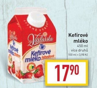 Kefírové mléko ochucené Mlékárna Valašské Meziříčí