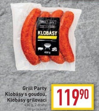 Klobása s goudou Grill Party