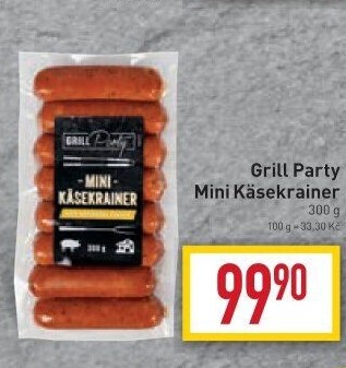 Mini Käsekrainer Grill Party