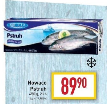 Pstruh kuchaný mražený Nowaco