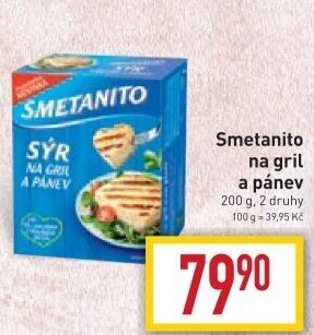 Sýr Smetanito na gril Želetava