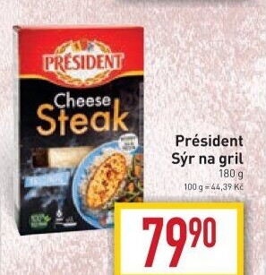 Sýrový steak na gril Président