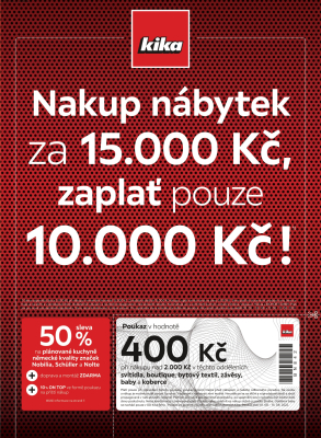 akční leták Kika nábytek 1.8.2022-14.8.2022