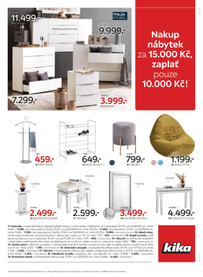 akční leták Kika nábytek 1.8.2022-14.8.2022