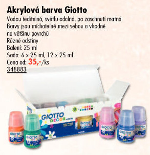 Akrylové barvy Giotto