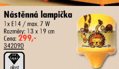 Dětská nástěnná lampička Rabalux