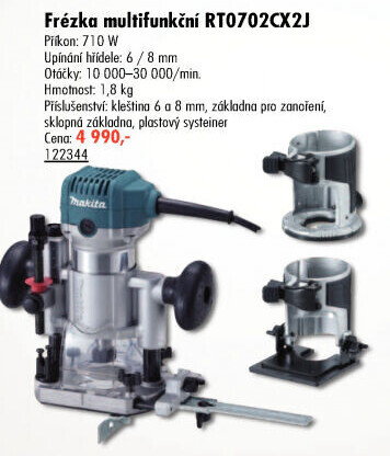 Multifunkční frézka RT0702CX2J Makita