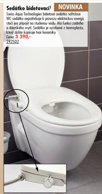WC bidetovací sedátko