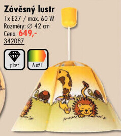 Závěsné dětské svítidlo Rabalux