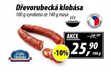 Dřevorubecká klobása