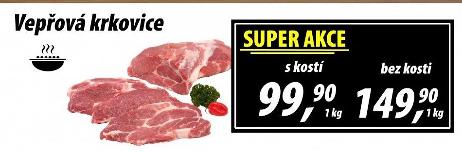 Vepřová krkovice s kostí