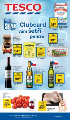 akční leták Tesco 3.8.2022-9.8.2022