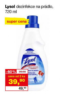 Dezinfekční čistič na prádlo Lysol