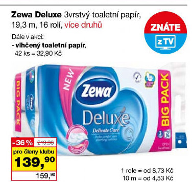 Toaletní papír vlhčený Zewa
