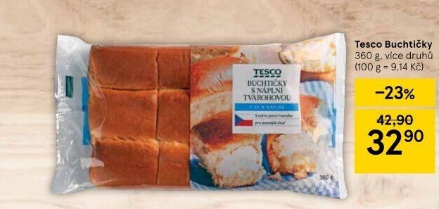 Buchtičky české Tesco