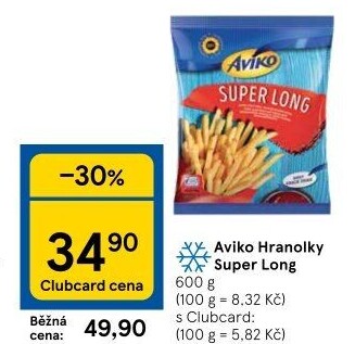 Hranolky mražené Super Long Aviko