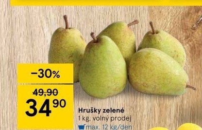 Hrušky zelené