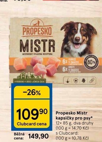 Kapsičky pro psy Mistr Propesko
