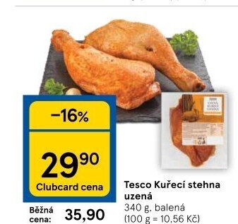 Kuřecí stehna uzená Tesco