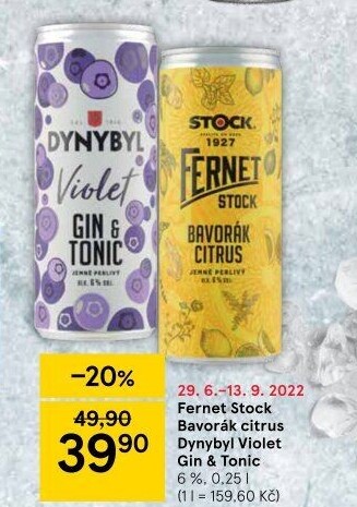 Míchaný nápoj Bavorák Citrus Fernet Stock