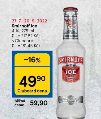 Míchaný nápoj Ice Smirnoff