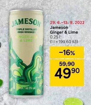 Míchaný nápoj Jameson Ginger Ale &amp