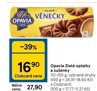 Oplatky Zlaté Opavia