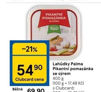 Pikantní pomazánka se sýrem Lahůdky Palma