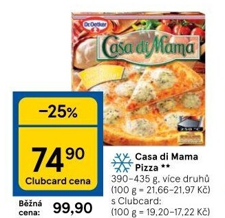 Pizza mražená Casa di Mama Dr. Oetker