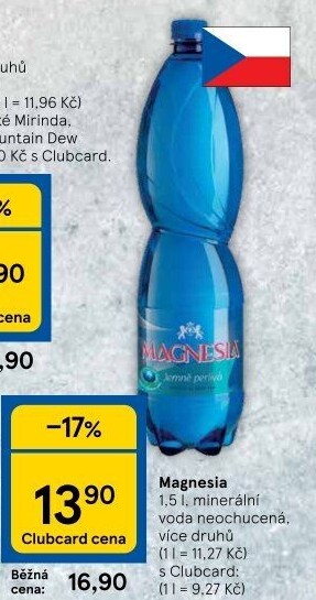 Přírodní voda Magnesia