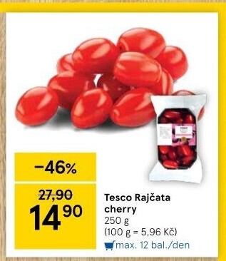 Rajčata cherry Tesco