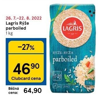 Rýže parboiled Lagris