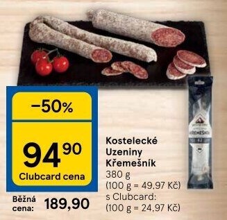 Salám Křemešník kostelecký Kostelecké uzeniny