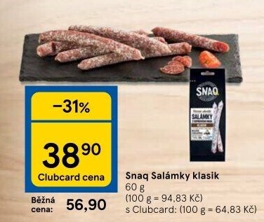 Salámky klasik Snaq Kostelecké uzeniny