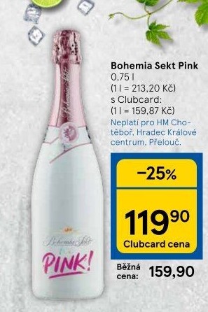 Sekt Pink Ice Bohemia Sekt