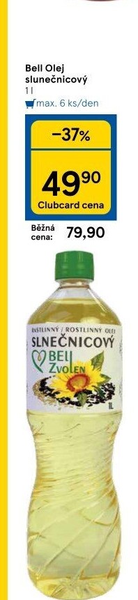 Slunečnicový olej Bell Zvolen