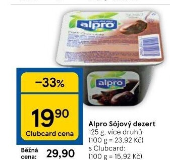Sójový dezert Alpro Soya