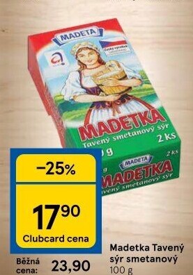 Sýr tavený smetanový Madetka