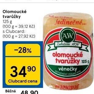 Sýr tvarůžky olomoucké A.W.